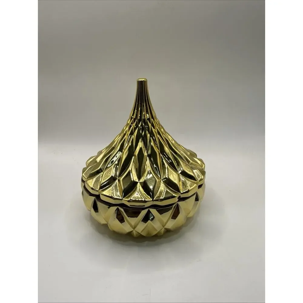 Godinger Hershey's Kisses Electroplated Candy Dish in Gold